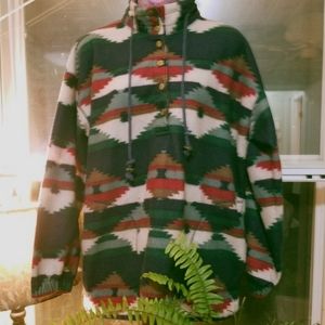 Victoria Sport 90s Aztec Pattern Pullover